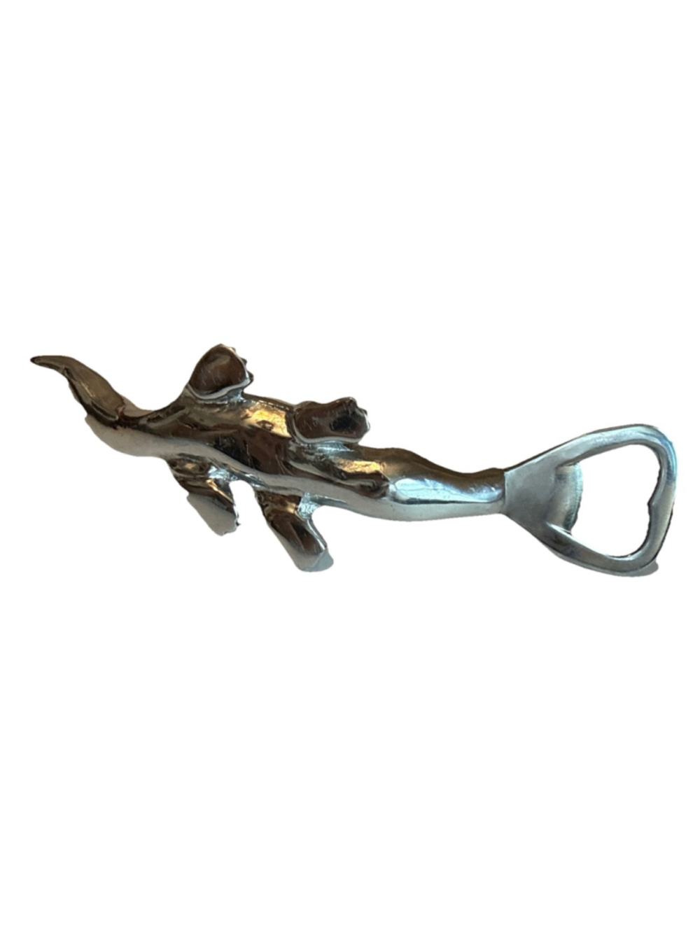 Alligator Bottle Opener #2722 by Mariposa Rare Retired Design, Silver Tone - Picture 3 of 4